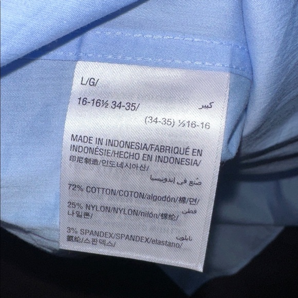 Alfani Sky Blue Men's Dress Shirt - Picture 8 of 8